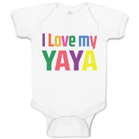 Baby Clothes I Love My Yaya Baby Bodysuits Boy & Girl Newborn Clothes Cotton