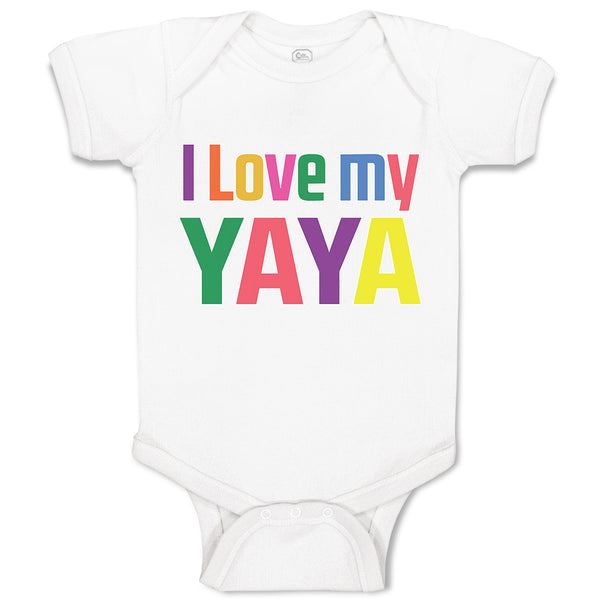 Baby Clothes I Love My Yaya Baby Bodysuits Boy & Girl Newborn Clothes Cotton