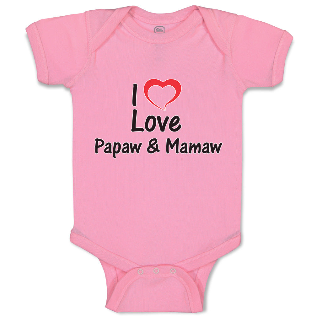 Cute Rascals® Baby Clothes I Love Papaw & Mamaw Baby Bodysuit