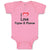 Baby Clothes I Love Papaw & Mamaw Baby Bodysuits Boy & Girl Cotton