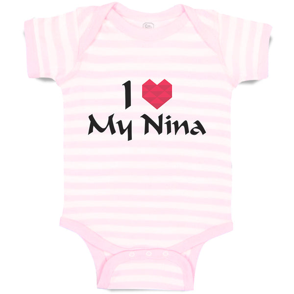 Baby Clothes I Love My Nina Baby Bodysuits Boy & Girl Newborn Clothes Cotton