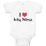 Baby Clothes I Love My Nina Baby Bodysuits Boy & Girl Newborn Clothes Cotton