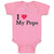 Baby Clothes I Love My Pops Baby Bodysuits Boy & Girl Newborn Clothes Cotton