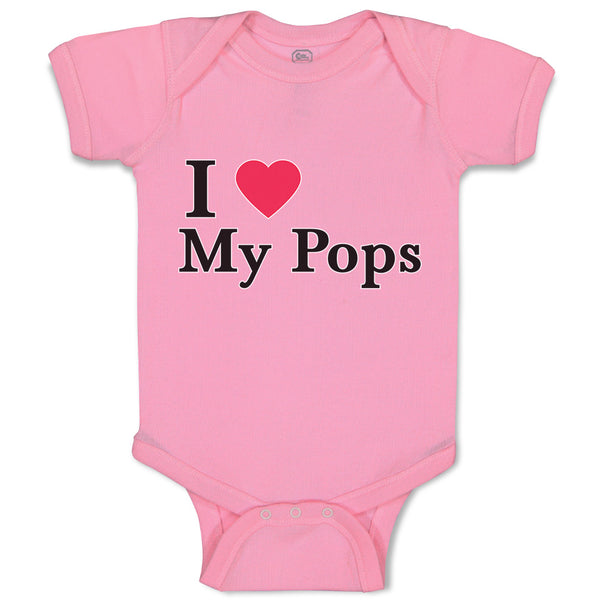 Baby Clothes I Love My Pops Baby Bodysuits Boy & Girl Newborn Clothes Cotton