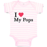 Baby Clothes I Love My Pops Baby Bodysuits Boy & Girl Newborn Clothes Cotton