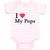 Baby Clothes I Love My Pops Baby Bodysuits Boy & Girl Newborn Clothes Cotton