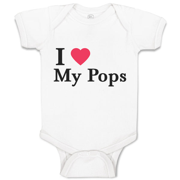 Baby Clothes I Love My Pops Baby Bodysuits Boy & Girl Newborn Clothes Cotton