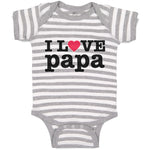 Baby Clothes I Love Papa Baby Bodysuits Boy & Girl Newborn Clothes Cotton