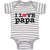 Baby Clothes I Love Papa Baby Bodysuits Boy & Girl Newborn Clothes Cotton