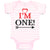 Baby Clothes I'M 1 with Patter Arrow Baby Bodysuits Boy & Girl Cotton