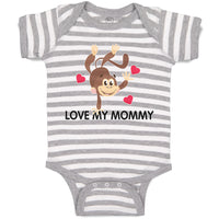 Baby Clothes Love My Mommy Baby Bodysuits Boy & Girl Newborn Clothes Cotton