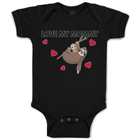 Baby Clothes Love My Mommy Sloth's Love Baby Bodysuits Boy & Girl Cotton