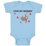 Baby Clothes Love My Mommy Sloth's Love Baby Bodysuits Boy & Girl Cotton