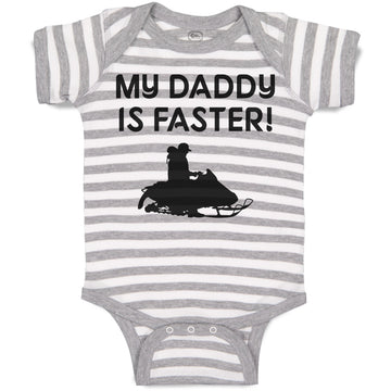 Baby Clothes My Daddy Is Faster! Baby Bodysuits Boy & Girl Cotton