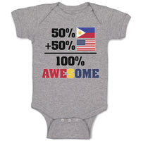 Baby Clothes 50% + 50% 100% Awesome Baby Bodysuits Boy & Girl Cotton