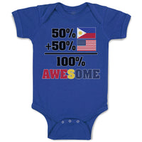 Baby Clothes 50% + 50% 100% Awesome Baby Bodysuits Boy & Girl Cotton