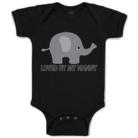 Baby Clothes Loved by My Nanny An Elephant Baby Bodysuits Boy & Girl Cotton