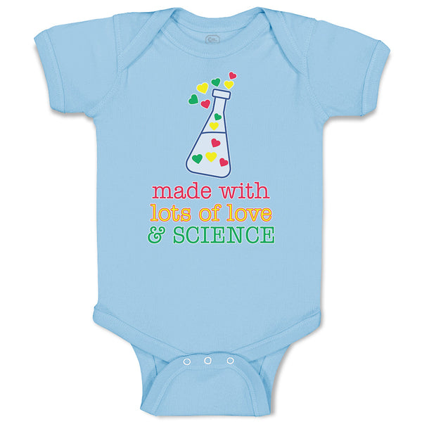 Baby Clothes Lots Love Science Laboratory Test Colourful Little Hearts Cotton