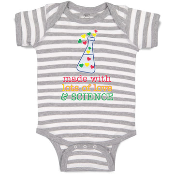 Baby Clothes Lots Love Science Laboratory Test Colourful Little Hearts Cotton