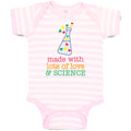 Baby Clothes Lots Love Science Laboratory Test Colourful Little Hearts Cotton