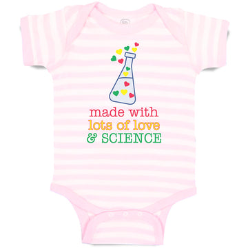 Baby Clothes Lots Love Science Laboratory Test Colourful Little Hearts Cotton