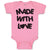 Baby Clothes Made with Love with Silhouette Heart Baby Bodysuits Cotton