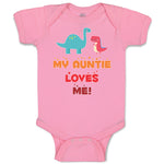 Baby Clothes My Auntie Loves Me! Baby Bodysuits Boy & Girl Cotton