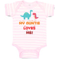Baby Clothes My Auntie Loves Me! Baby Bodysuits Boy & Girl Cotton