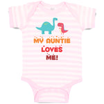 Baby Clothes My Auntie Loves Me! Baby Bodysuits Boy & Girl Cotton