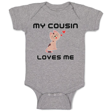 Baby Clothes My Cousin Loves Me Baby Bodysuits Boy & Girl Newborn Clothes Cotton