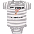 Baby Clothes My Cousin Loves Me Baby Bodysuits Boy & Girl Newborn Clothes Cotton