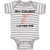 Baby Clothes My Cousin Loves Me Baby Bodysuits Boy & Girl Newborn Clothes Cotton