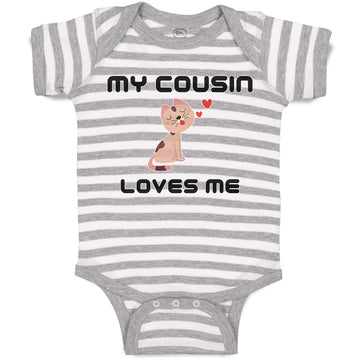 Baby Clothes My Cousin Loves Me Baby Bodysuits Boy & Girl Newborn Clothes Cotton