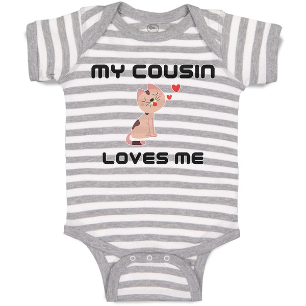 Baby Clothes My Cousin Loves Me Baby Bodysuits Boy & Girl Newborn Clothes Cotton