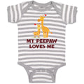 Baby Clothes My Peepaw Loves Me An Giraffe Loves Baby Bodysuits Cotton