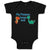 Baby Clothes My Peepaw Loves Me Brontosaurus and Stegosaurus Baby Bodysuits
