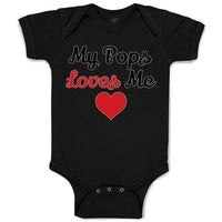Baby Clothes My Pops Loves Me Baby Bodysuits Boy & Girl Newborn Clothes Cotton