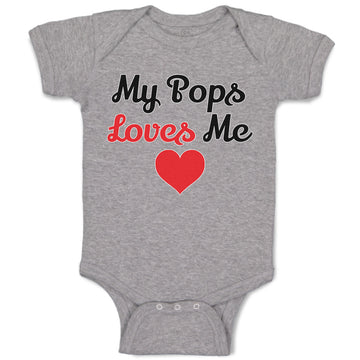 Baby Clothes My Pops Loves Me Baby Bodysuits Boy & Girl Newborn Clothes Cotton