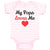 Baby Clothes My Pops Loves Me Baby Bodysuits Boy & Girl Newborn Clothes Cotton