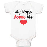 Baby Clothes My Pops Loves Me Baby Bodysuits Boy & Girl Newborn Clothes Cotton