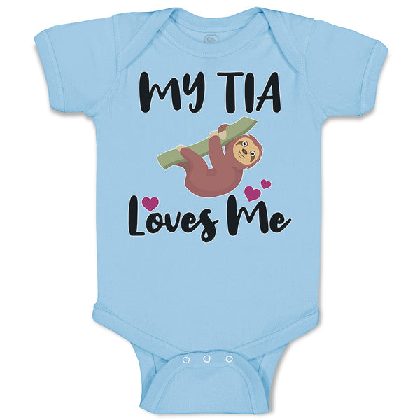 Baby Clothes My Tia Loves Me Baby Bodysuits Boy & Girl Newborn Clothes Cotton