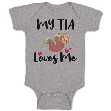 Baby Clothes My Tia Loves Me Baby Bodysuits Boy & Girl Newborn Clothes Cotton