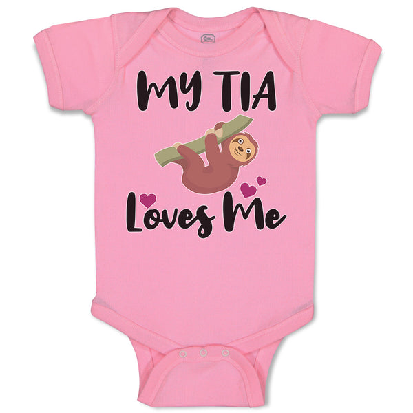 Baby Clothes My Tia Loves Me Baby Bodysuits Boy & Girl Newborn Clothes Cotton