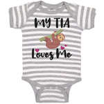 Baby Clothes My Tia Loves Me Baby Bodysuits Boy & Girl Newborn Clothes Cotton