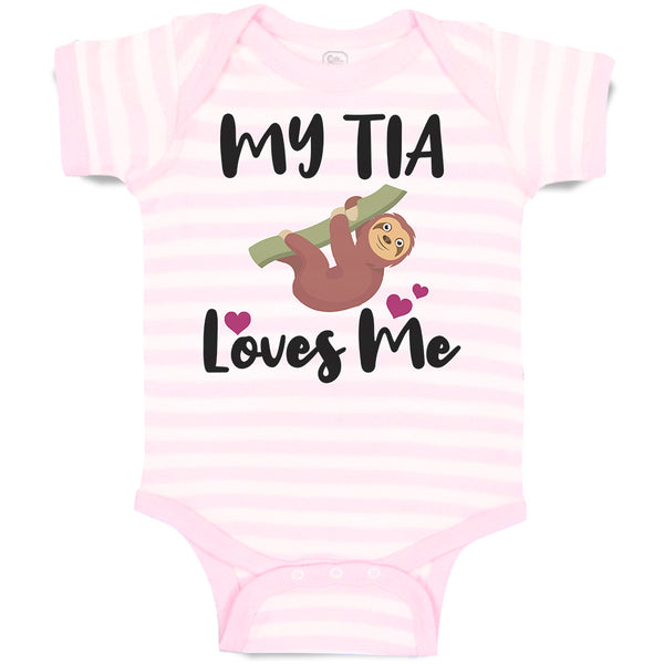 Baby Clothes My Tia Loves Me Baby Bodysuits Boy & Girl Newborn Clothes Cotton