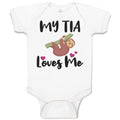 Baby Clothes My Tia Loves Me Baby Bodysuits Boy & Girl Newborn Clothes Cotton