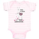 Baby Clothes This Llama Loves Her Grandma Domestic Animal Baby Bodysuits Cotton