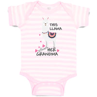 Baby Clothes This Llama Loves Her Grandma Domestic Animal Baby Bodysuits Cotton