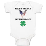 Baby Clothes Made America Irish Parts American Flag Usa Shamrock Leaf Cotton