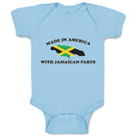 Baby Clothes Made in America with Jamaican Parts An National Flag of Usa Cotton